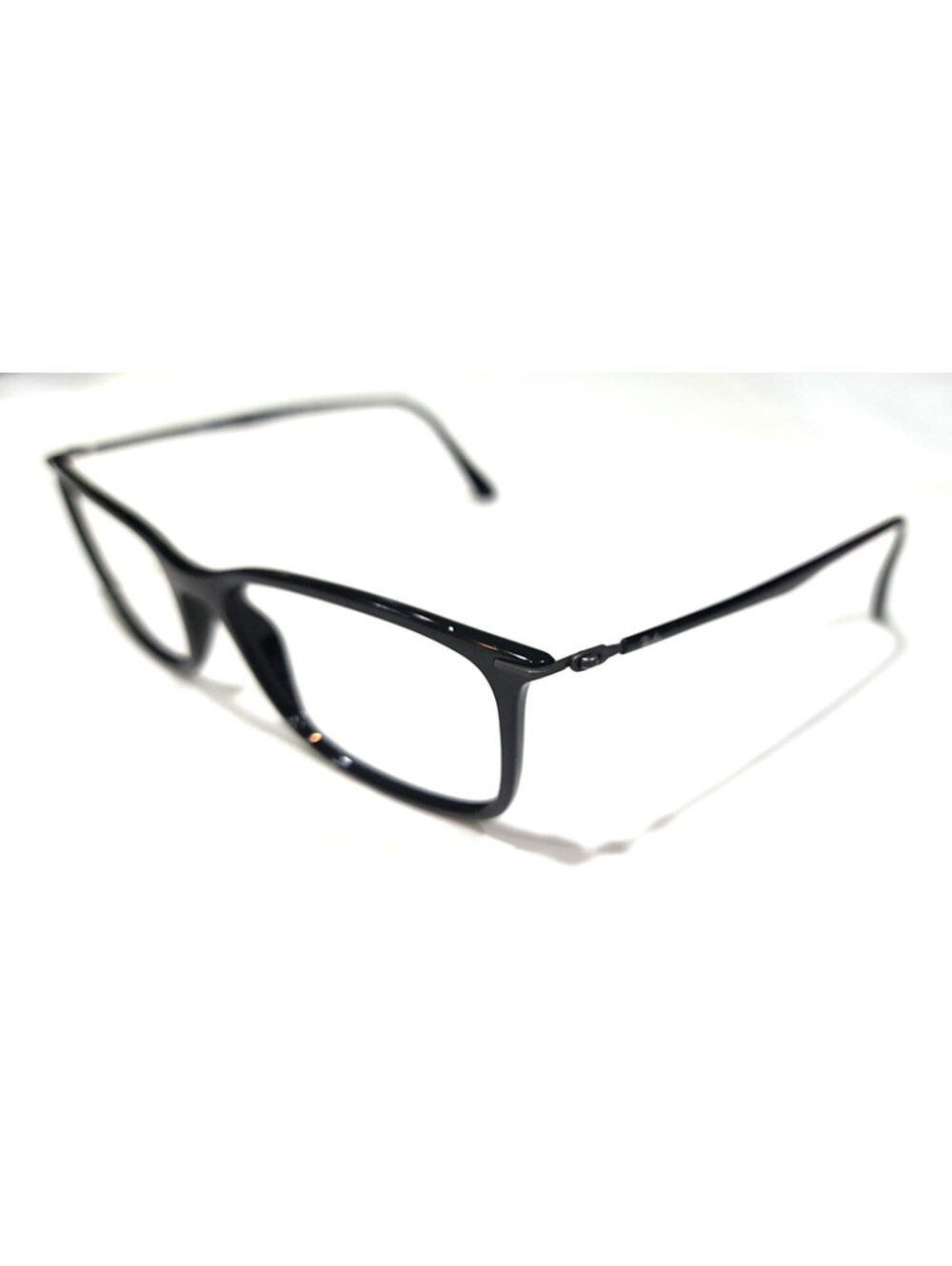 Ray Ban RB7031 2000 Black Rectangle Eyeglasses 55-17 145